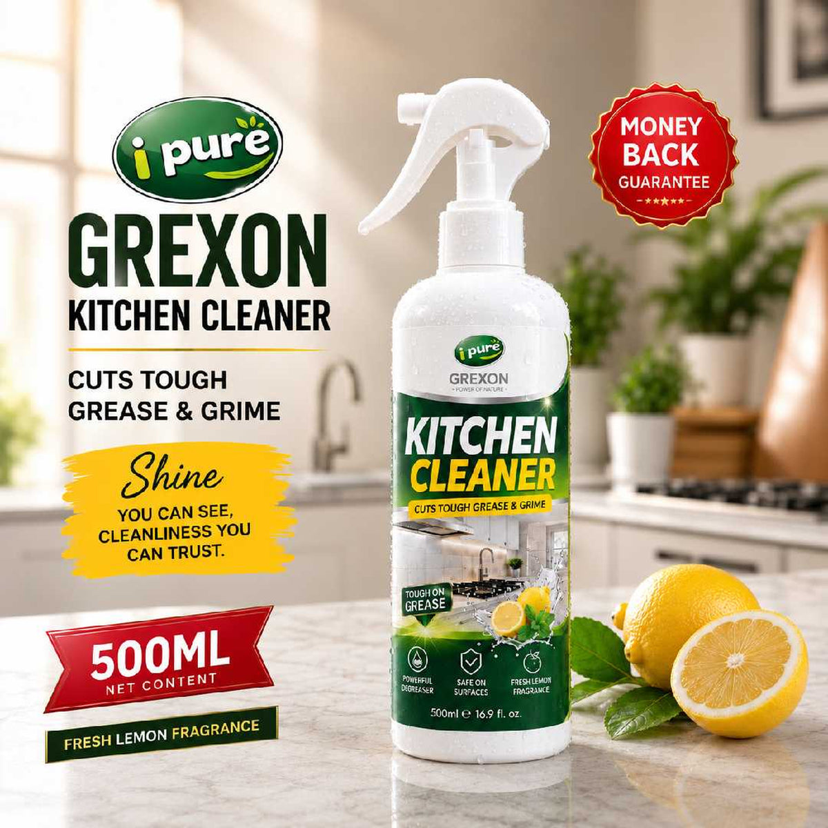 GREXON Kitchen Cleaner & Degreaser