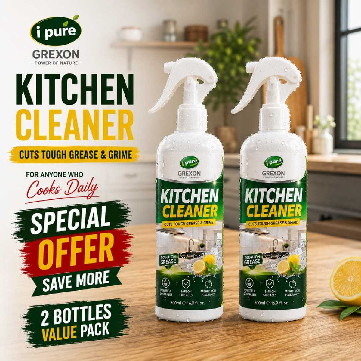 GREXON Kitchen Cleaner & Degreaser